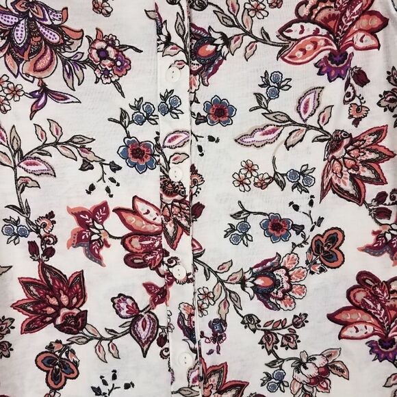 Eden & Olivia Anthropologie Floral Button-up Sleeveless Blouse - Picture 4 of 7